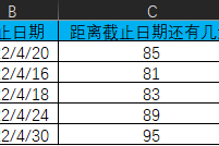 表格计算时间差的函数