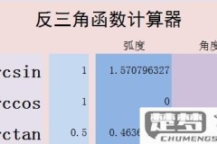 华为计算器反三角函数