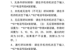 如何取消呼叫转移?详细步骤与不同手机品牌设置方法