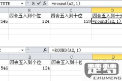 EXCEl表格四舍五入在哪里