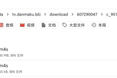 b站pc端缓存的视频m4s转mp4