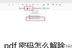 PDF怎么取消密码?详细步骤和工具推荐
