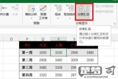 表格如何分类汇总