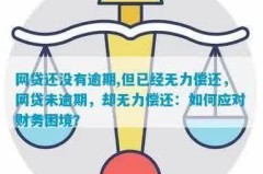 网贷无力偿还怎么办？这里有全面的解决方案