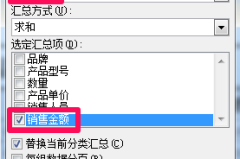 如何在excel中进行分类汇总
