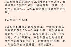 abcd级车怎么区分？了解各级别汽车的核心参数与代表车型