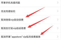 如何关闭自动续费VIP