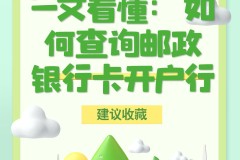 邮政开户行怎么查询？这里有5种实用方法