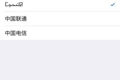 苹果怎样把中国移动显示出来
