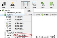 把SQL文件导入Navicat中