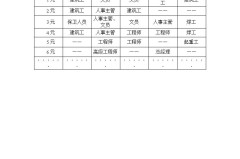 word文档表格模板