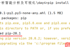 python更新pip版本命令