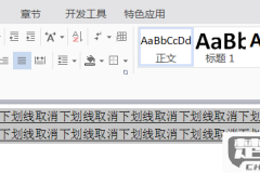word下划线一直去不掉