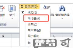 excel表格平均值公式