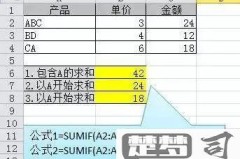 excel求和函数公式