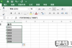 Excel的自动递增编号方法