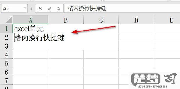 单元格内换行快捷键