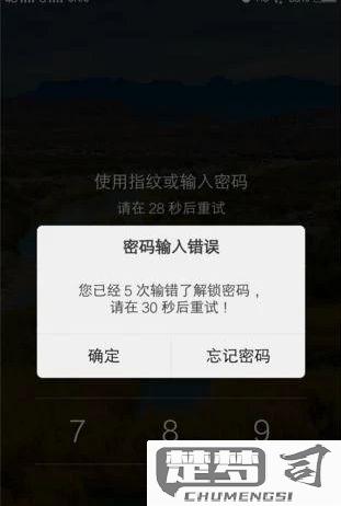 忘记锁屏密码的危害