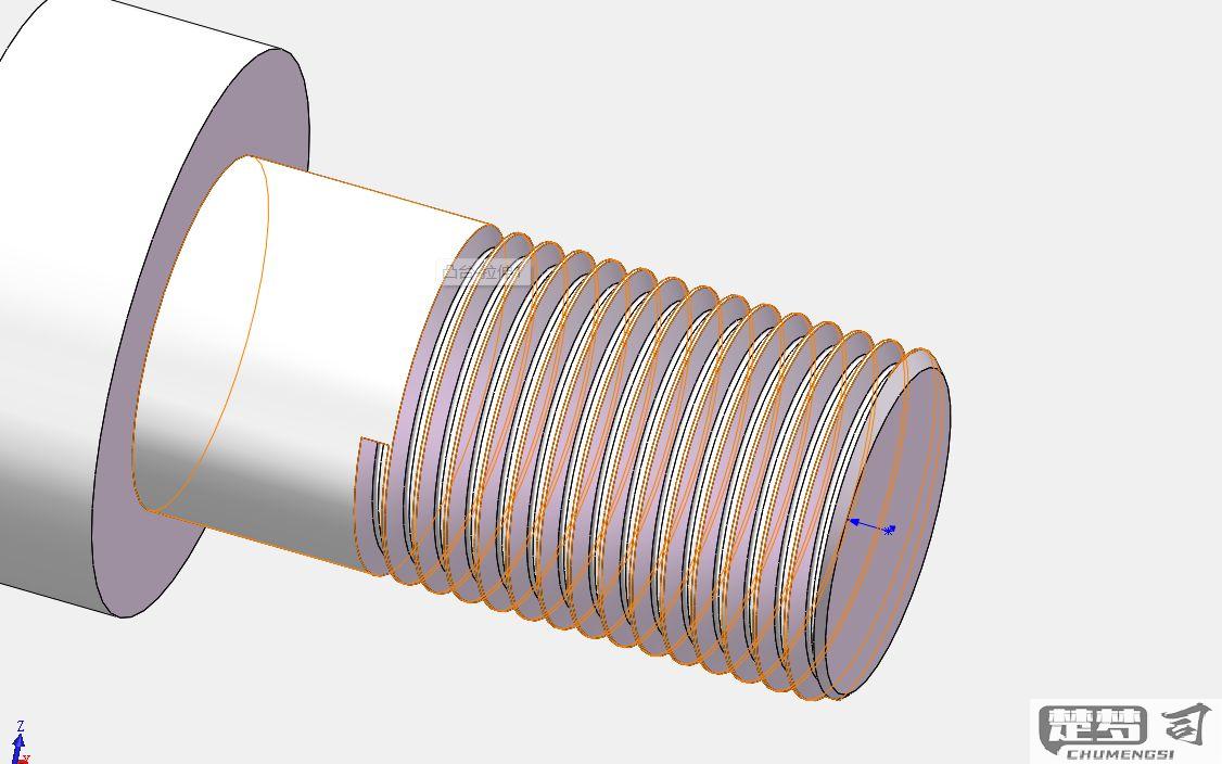 SolidWorks画螺纹