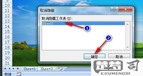 excel批量取消工作表隐藏