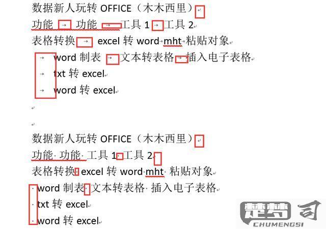 将word转化为excel的方法