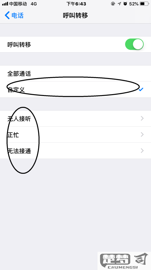 苹果手机呼叫转移设置方法