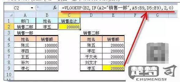 vlookup函数的应用