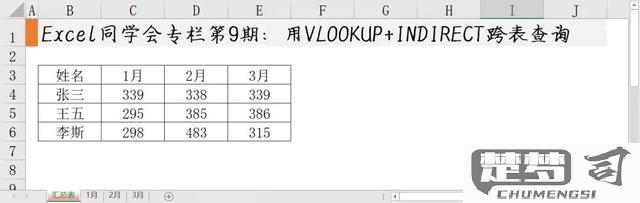 vlookup跨表查找相同数据