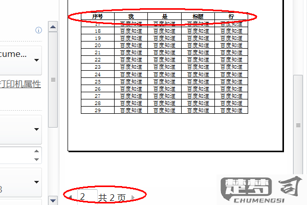 wps表格每页固定表头