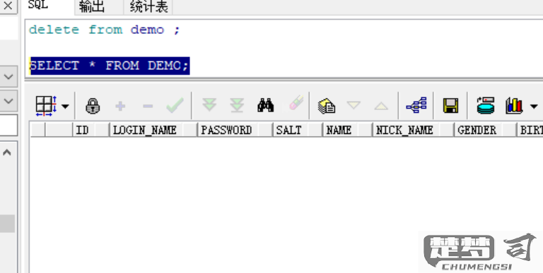 delete删除表中某一条数据