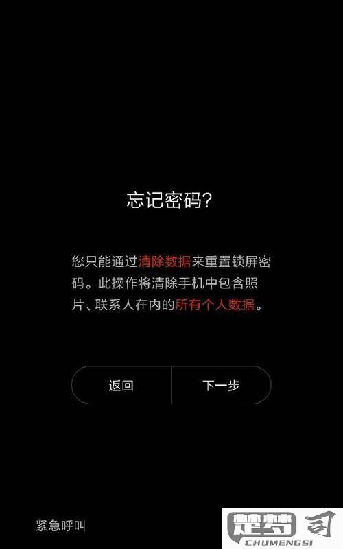 忘记了屏幕密码的解决方法