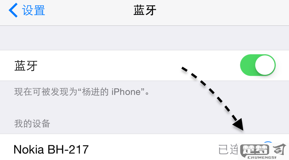 新苹果手机开了蓝牙 找不到设备