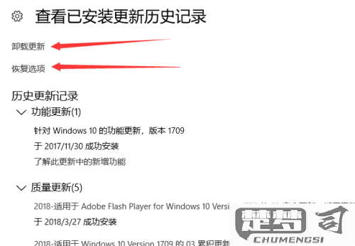 win10如何恢复上一次更新