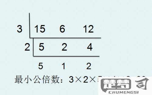 求最小公倍数的三种方法