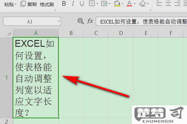 表格适应文字调整列宽