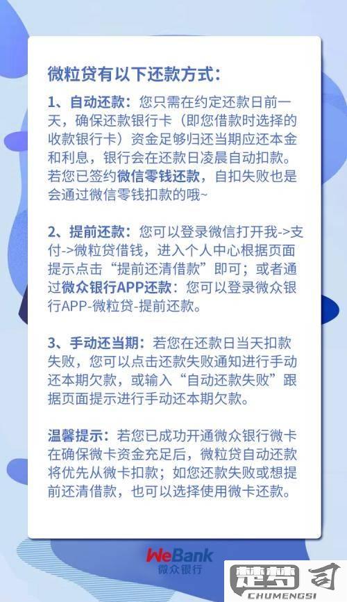 微粒贷怎么提前还款？操作步骤与注意事项全解析