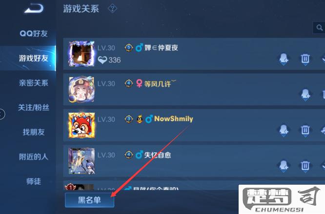 王者荣耀怎么拉黑好友？详细步骤与影响解析