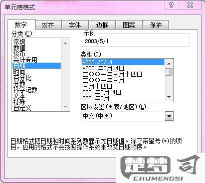 表格日期格式怎么设置？Excel和Word中设置日期格式的完整指南